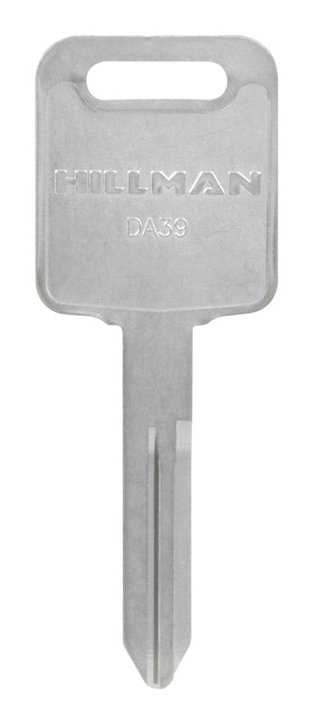 HILLMAN Traditional Key Automotive Key Blank Double For Nissan Silver, Pack of 10