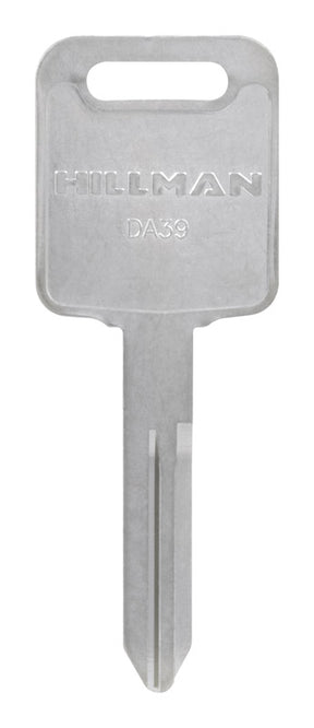 HILLMAN Traditional Key Automotive Key Blank Double For Nissan Silver, Pack of 10