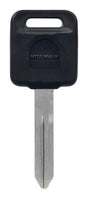 HILLMAN Traditional Key Automotive Key Blank Double For Nissan Black/Silver, Pack of 5