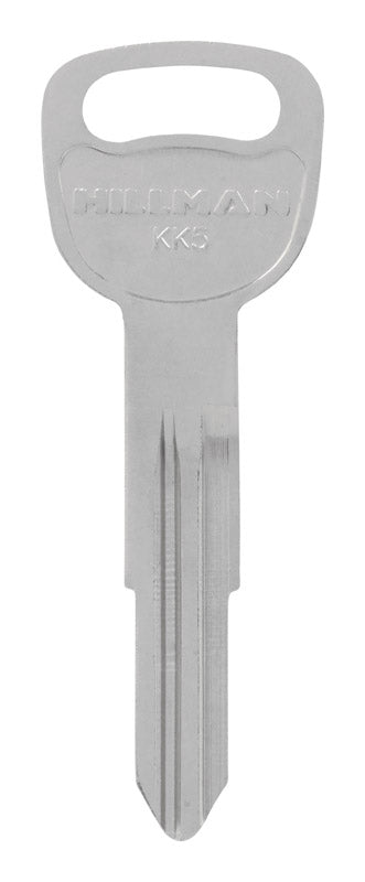HILLMAN Traditional Key Automotive Key Blank Double For Kia Silver, Pack of 10