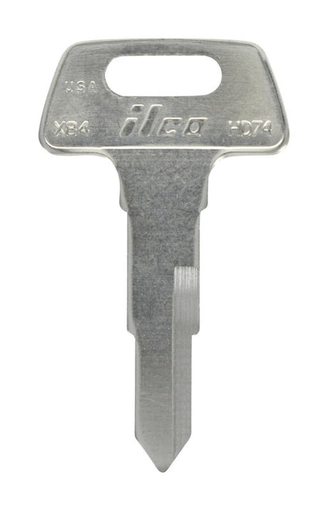 HILLMAN Traditional Key Automotive Key Blank Double For Honda Black/Silver, Pack of 10