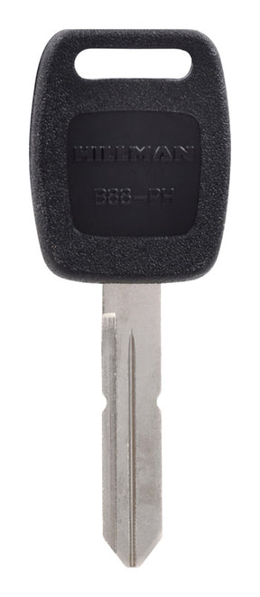 HILLMAN Traditional Key Automotive Key Blank Double For GM Black/Silver, Pack of 5