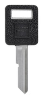 HILLMAN Traditional Key Automotive Key Blank Single For GM Black/Silver, Pack of 5