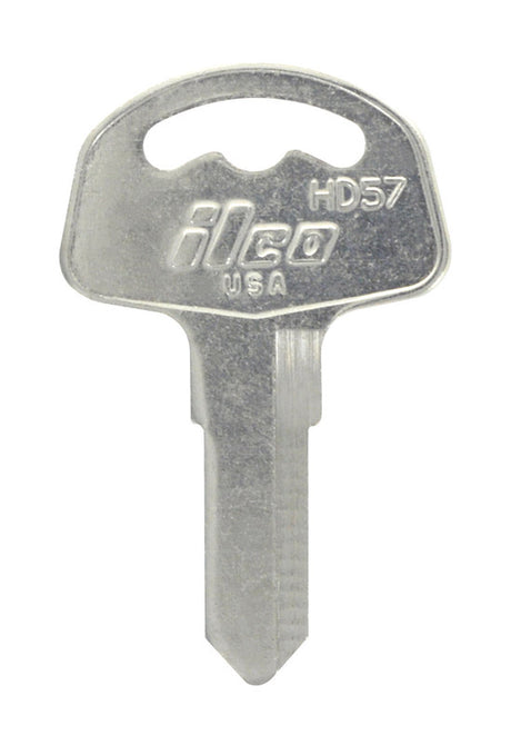 HILLMAN Traditional Key Automotive Key Blank Double For Honda Black/Silver, Pack of 10