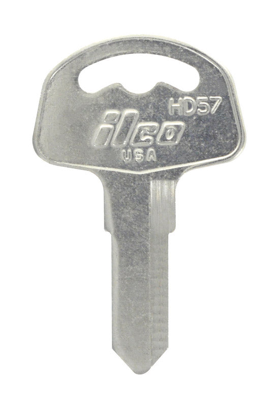 HILLMAN Traditional Key Automotive Key Blank Double For Honda Black/Silver, Pack of 10