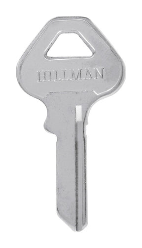 HILLMAN Traditional Key House/Office Universal Key Blank Single For Ace Padlocks (88/25 Key), Pack of 10