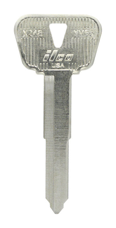 HILLMAN Automotive Key Blank Double For Yamaha Black/Silver, Pack of 10