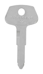 HILLMAN Traditional Key Automotive Key Blank Double For Toyota Silver, Pack of 10