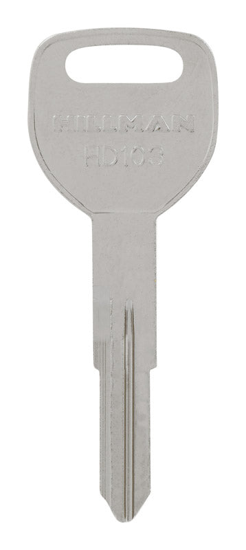 HILLMAN Traditional Key Automotive Key Blank Double For Honda Silver, Pack of 10