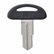 HILLMAN Traditional Key Automotive Key Blank Double For Suzuki Black/Silver, Pack of 5