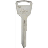 HILLMAN Universal Automotive Key Blank Single For For Toyota Silver, Pack of 10