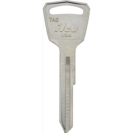 HILLMAN Universal Automotive Key Blank Single For For Toyota Silver, Pack of 10