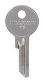HILLMAN Traditional Key Automotive Key Blank Single Black/Silver, Pack of 10