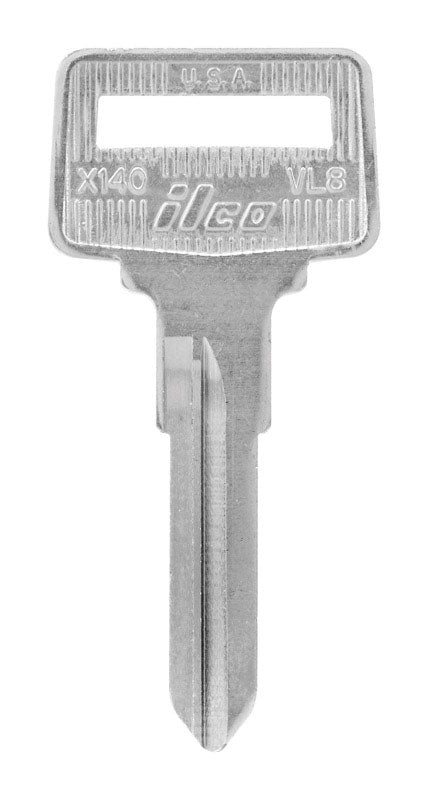 HILLMAN Traditional Key Automotive Key Blank Double For Volvo Silver, Pack of 10