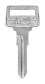 HILLMAN Traditional Key Automotive Key Blank Double For Volvo Silver, Pack of 10