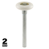 Prime-Line GD 52140 Door Roller, 1-7/8 in Dia Roller, 1/2 in W Roller, Steel, White