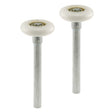 Prime-Line GD 52140 Door Roller, 1-7/8 in Dia Roller, 1/2 in W Roller, Steel, White