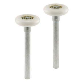 Prime-Line GD 52140 Door Roller, 1-7/8 in Dia Roller, 1/2 in W Roller, Steel, White