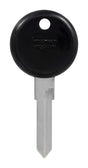 HILLMAN Traditional Key Automotive Key Blank Double For Volkswagen Black/Silver, Pack of 5