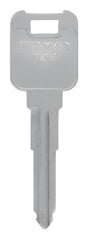 HILLMAN Traditional Key Automotive Key Blank Double For Mazda Silver, Pack of 10