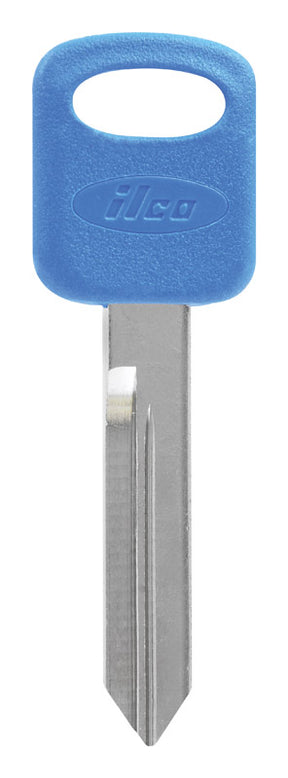 HILLMAN ColorPlus Traditional Key Automotive Key Blank Double For Ford Blue/Silver, Pack of 5