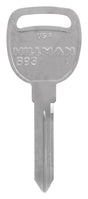 HILLMAN Traditional Key Automotive Key Blank Double For GM Silver, Pack of 10