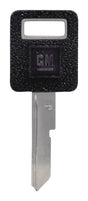 HILLMAN Traditional Key Automotive Key Blank Single For GM Black/Silver, Pack of 5