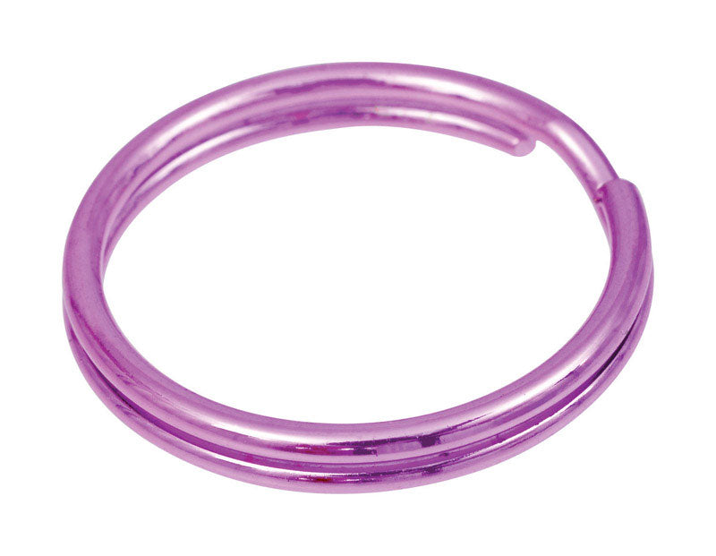 HILLMAN 1 in. D Metal Assorted Split Rings/Cable Rings Key Ring, Pack of 5