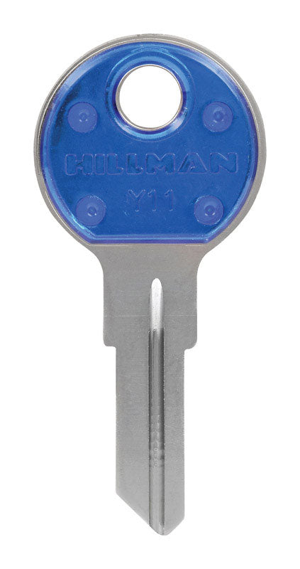 HILLMAN ColorPlus Traditional Key House/Office Key Blank Single, Pack of 5