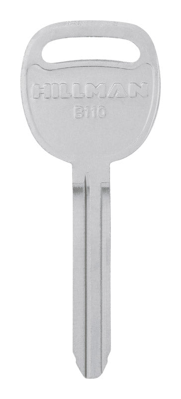 HILLMAN Traditional Key Automotive Key Blank Double For GM Black, Pack of 10