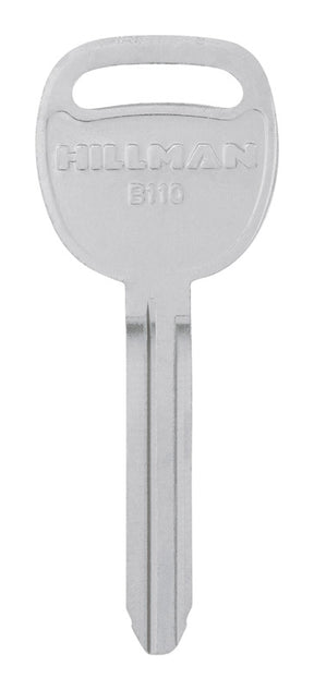 HILLMAN Traditional Key Automotive Key Blank Double For GM Black, Pack of 10