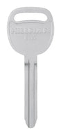 HILLMAN Traditional Key Automotive Key Blank Double For GM Black, Pack of 10
