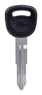 HILLMAN Traditional Key Automotive Key Blank Double For Kia Black/Silver, Pack of 5