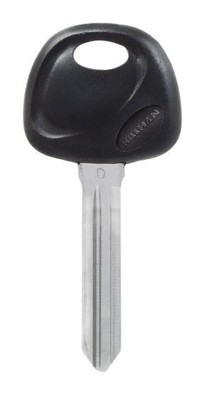 HILLMAN Traditional Key Automotive Key Blank Double For Hyundai Black/Silver, Pack of 5