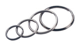 HILLMAN Tempered Steel Silver Split Rings/Cable Rings Key Ring