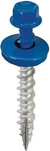 Acorn International SW-MW15BL250 Screw, High-Low, Twin Lead Thread, Hex Drive, Self-Tapping, Type 17 Point, Blue