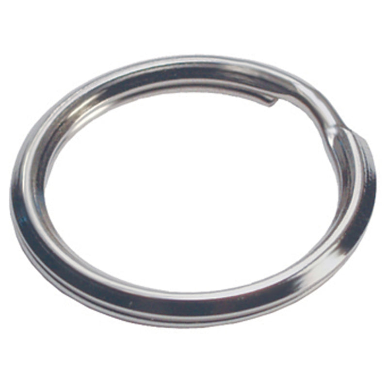 HILLMAN 1-3/8 in. D Steel Silver Split Rings/Cable Rings Key Ring, Pack of 50