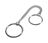HILLMAN Metal Silver Belt Hooks/Pocket Chains Belt Hook Keychain, Pack of 5