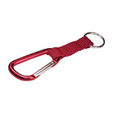 HILLMAN Steel Multicolored Carabiner with Strap Carabiner, Pack of 5