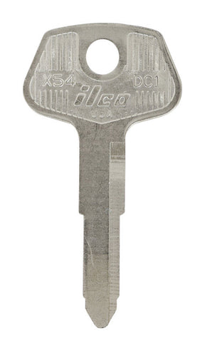 HILLMAN Traditional Key Automotive Key Blank Double For Chrysler Silver, Pack of 10