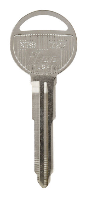 HILLMAN Traditional Key Automotive Key Blank Double For Mazda Silver, Pack of 10