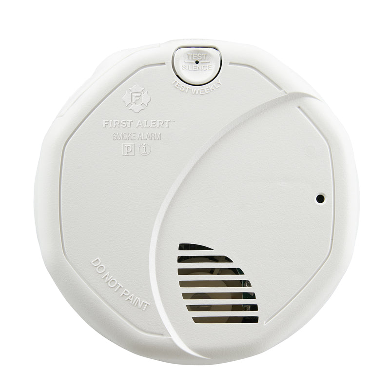 First Alert 1039828 Fire and Smoke Detector, AA Alkaline Battery, Photo, Ion Sensor, 85 dB, Alarm: Smoke