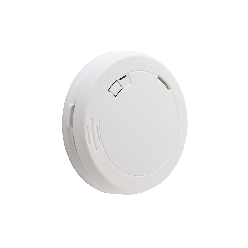 First Alert 1039852 Smoke Alarm, 3 V, Photoelectric Sensor, 85 dB, Alarm: Audible Beep, Ceiling, Wall, White