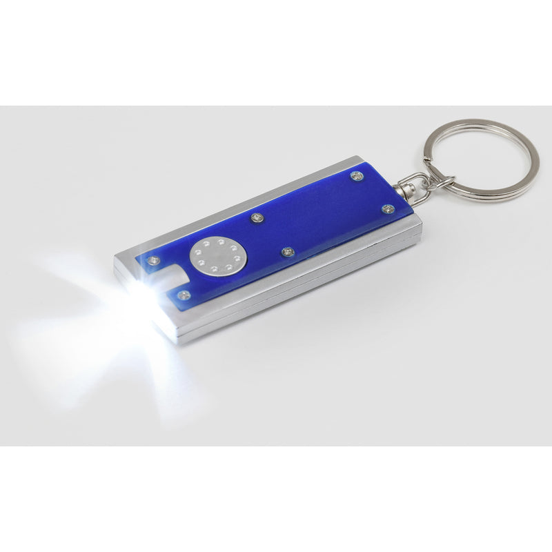 HILLMAN 1 in. D Plastic Assorted LED Light/Split Ring Keychain, Pack of 25