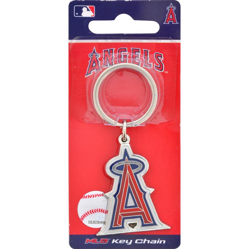 HILLMAN MLB Tempered Steel Silver Decorative Keychain, Pack of 3