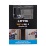 Brinks Push Pull Rotate Glenshaw Oil Rubbed Bronze Privacy Lock KW1 1.75 in.