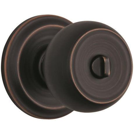 Brinks Push Pull Rotate Stafford Oil Rubbed Bronze Entry Knob KW1 1.75 in.