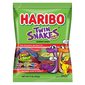 Haribo 37754 Gummi Candy, Apple, Blueberry, Blackcurrant, Cherry, Lemon, Orange, 5 oz Bag, Pack of 12