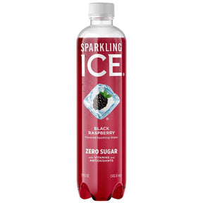 Sparkling Ice 16571910303 Black Raspberry Sparkling Water, 17 oz, Bottle, Pack of 12