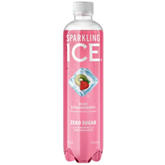 Sparkling Ice 622314 Kiwi Strawberry Sparkling Water, 17 fl-oz Bottle, Pack of 12